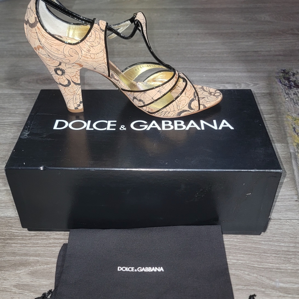 Dolce & Gabbana Tan Strappy Heels